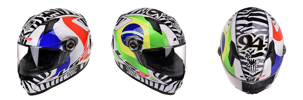 LS2 Полный мотоциклетный шлем гоночный шлем FF358 шлемы крушение моторный мотоцикл