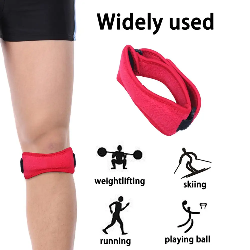 Professional Patella Tendon Strap Runner's & Jumper's Knee Strap Support Protective Bands Belt Shockproof Adjustable (1)