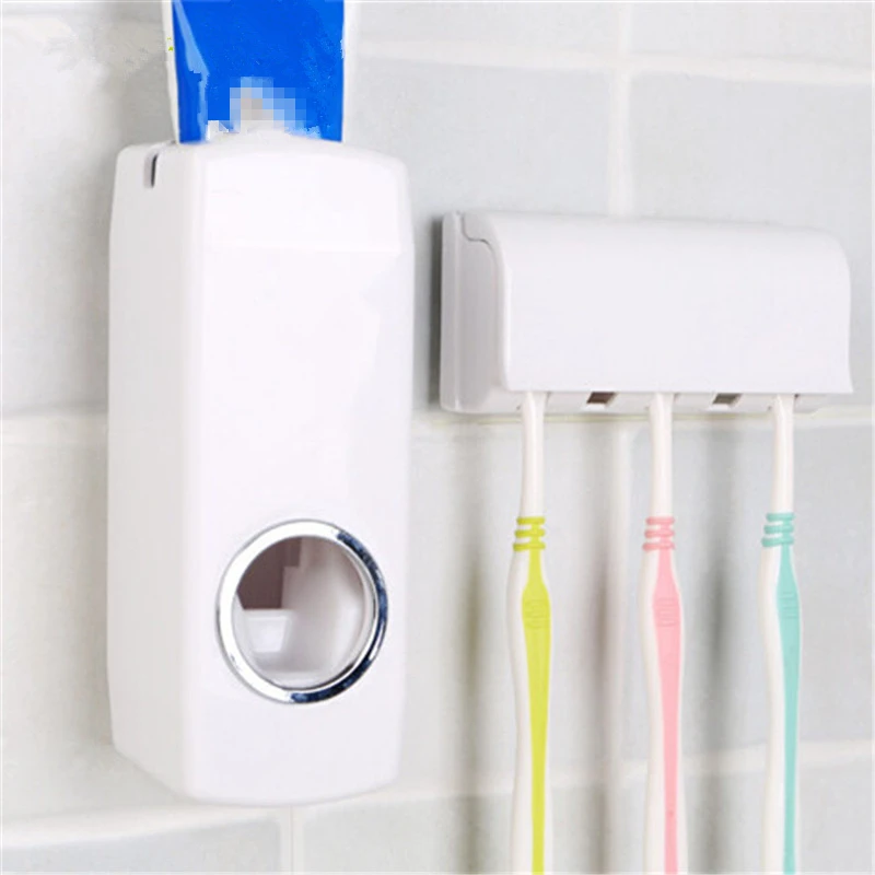 1 Набор держатель зубной щетки автоматический диспенсер для зубной пасты+ 5 держатель для зубной щетки настенный держатель для зубной щетки Инструменты для ванной комнаты
