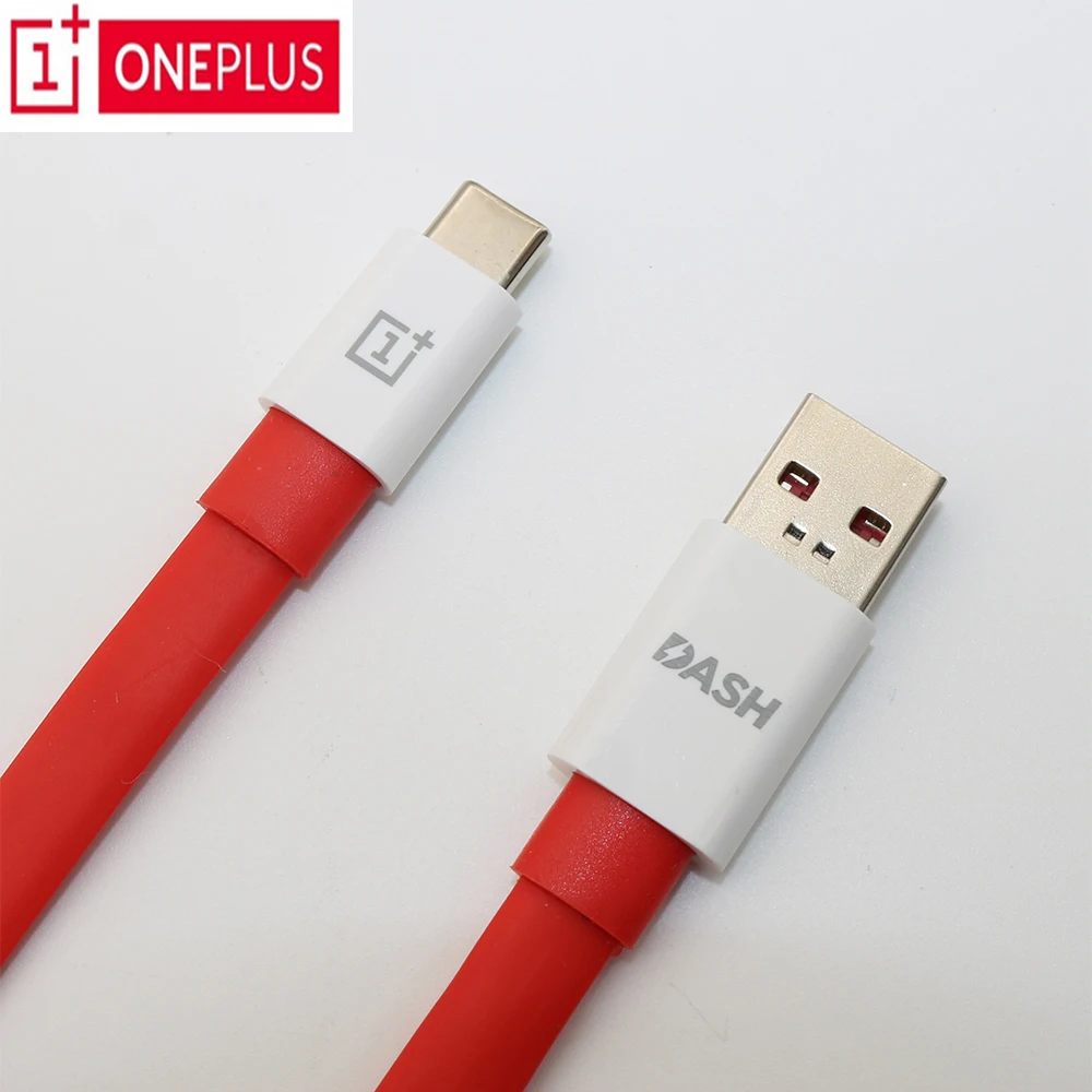 

Original Oneplus 6 Dash Charger Cable Usb Type-C Cable Quick Fast Red 100/150 cm Charge power data cable for one plus 5t 5 3t 3