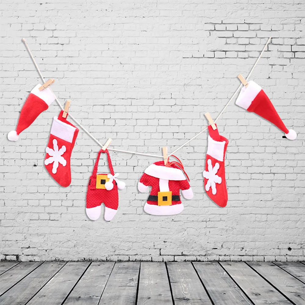 

Christmas Pull flag Christmas Fireplace Decoration Christmas DIY Flag Christmas Gift Hanging for Chirldren Kids #15
