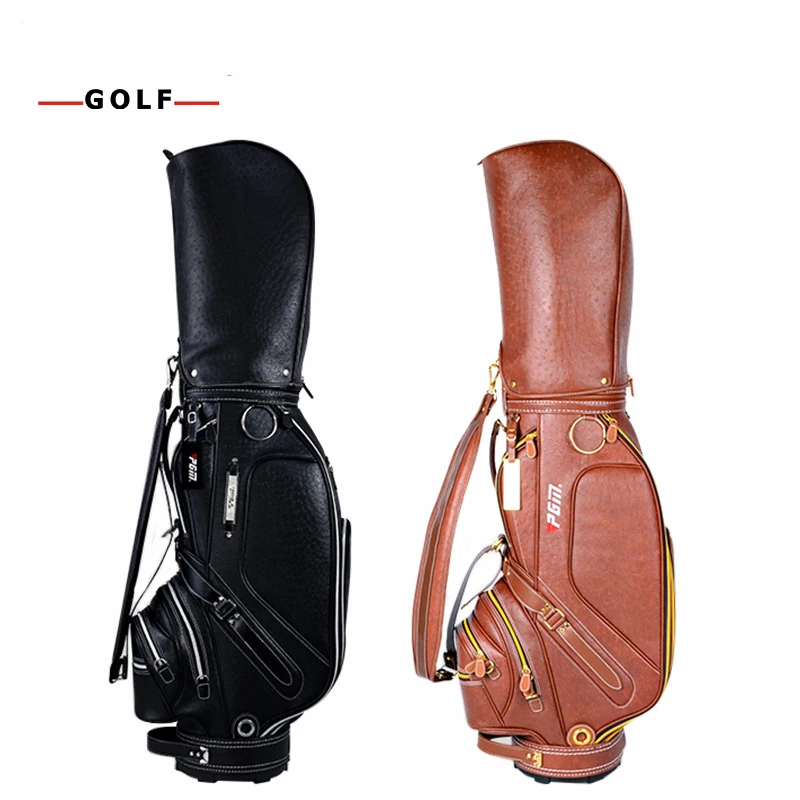 

PGM Golf PU Leather Bag for Men Standard Golf Waterproof Golf Club Bag Practice Training Aids Bolsa de Golf Equipments