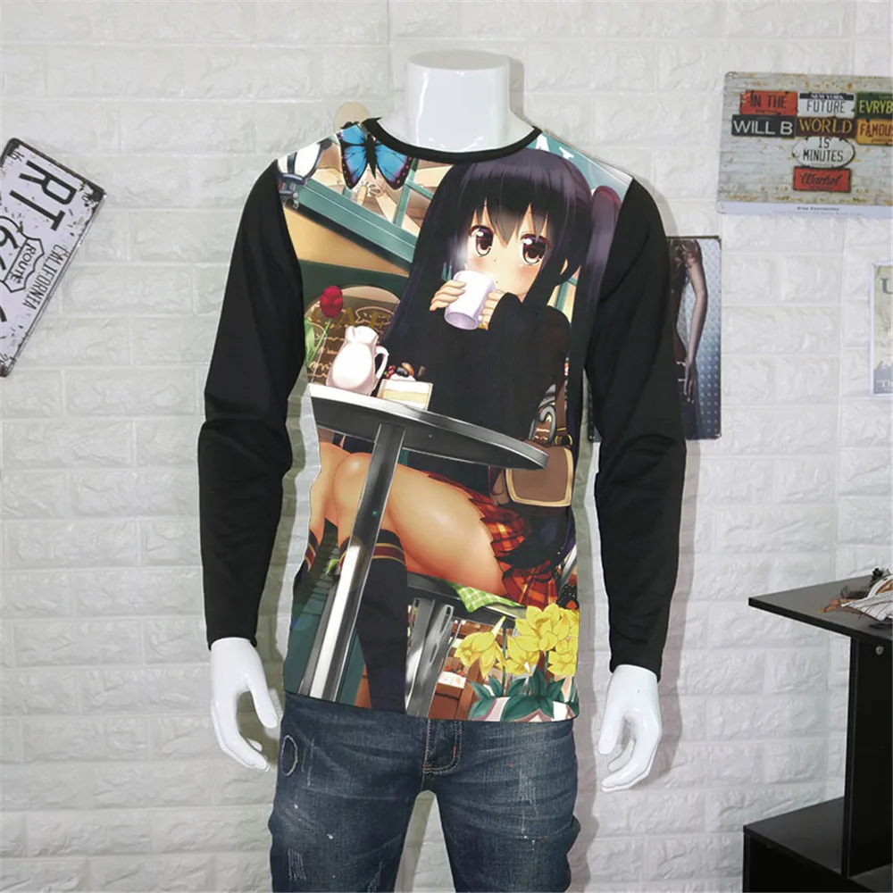 Футболка для косплея аниме K ON японского музыкального Kon Hirasawa Yui Akiyama Mio Tainaka Ritsu