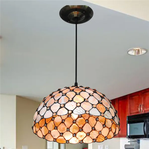 

110V-220V Free Shipping tiffany hanging light D30cm With 2 Lights For Living Room E27 Excluded LED Bulbs Is Available