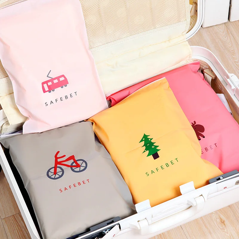 5pcs Fashion Travel Storage Bags Zipper Organizer Bag For Clothing Underwear Socks Shoes waterproof Housekeeping | Дом и сад