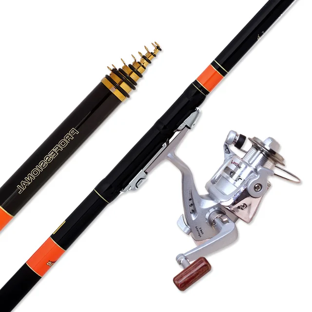 Cheap Fashional portable ocean/beach/rock/boat fishing rod 3.6/4.5/5.4/ 6.3/7.2 m super hard fishing rods