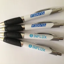 Высокое качество белая Шариковая ручка для продвижения 1000 шт персонализированные ручки