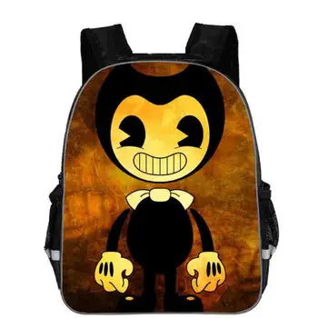 

16 inch hot Children Bendy And The Ink Backpack Gift Backpack School Bags for Boys and Girl Student Backpack Sac A Dos