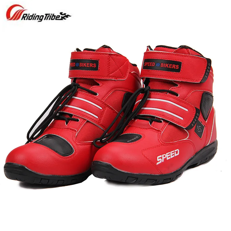 

Riding Tribe Men's PU Leather Racing Sports Boots Motorcycle Boots Motocross Dirt Bike Off-Road Riding Shoes