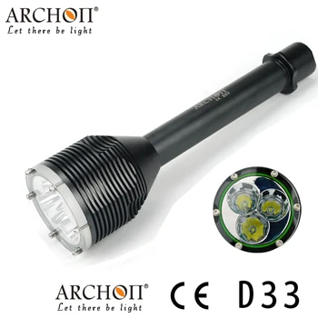 

ARCHON D33 W39 Led Flashlight 100M Underwater Diving Light Torch 3000 Lumen photographing lantern Lamp (No Battery)
