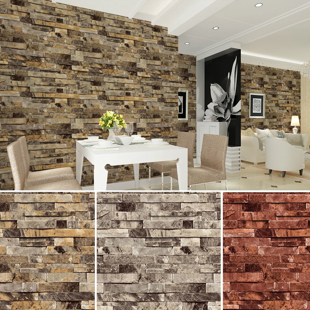 Online kopen wholesale 3d steen behang uit china 3d steen behang ...