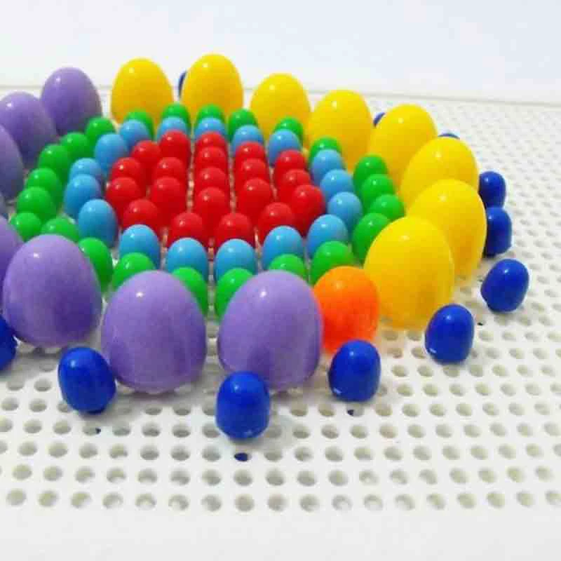 

Puzzle Assembled Mushroom Nails Clever Nails Mushroom Ding Intelligence Spell Inserted Children's Building Toys For Children