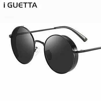 

iGUETTA Polarized Sunglasses Women Round Designer Sunglasses Women 2019 High Quality Round Driving Glasses Metal Frame IYJB193