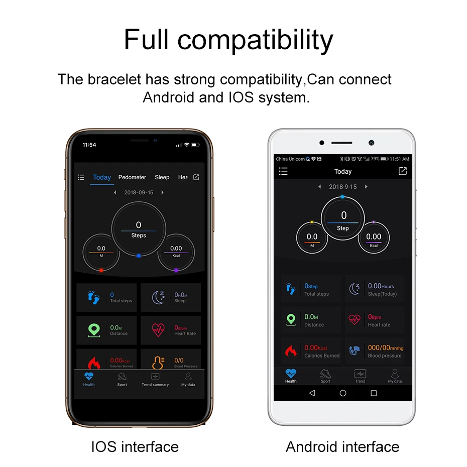 2018 Newest M3 Fitness Tracker Smart Bracelet 0.96\