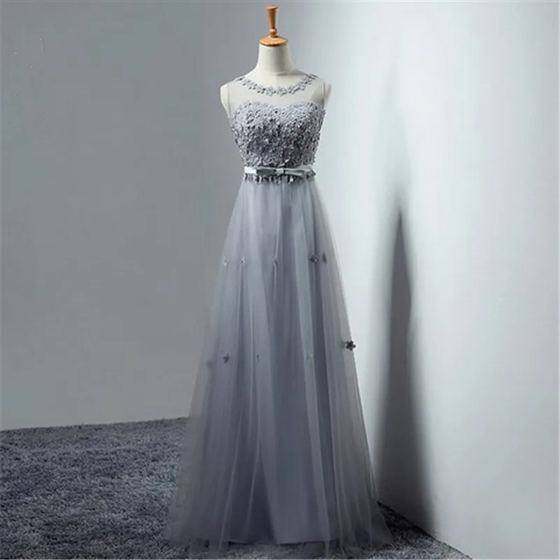 Вечерние платья для выпускного вечера vestidos de festa robe de mariage vestidos de novia abendkleider quinceanera robe de soiree SA152 - Цвет: Gray