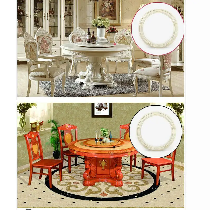 ADVANCED ABS Plastic Anti Skid Lazy Susan Turntable Base Round Table Wheel Swive Base for both Glass or Wood Table