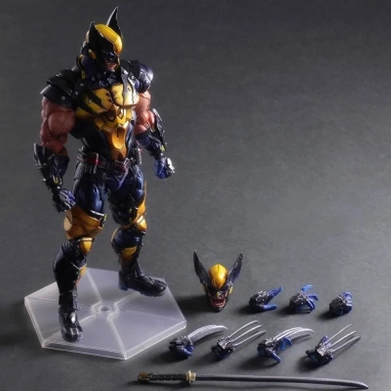 

The Avengers Wolverine Play Arts Kai James Howlett X men Logan PVC Action Figure Collectible Model Toy G16