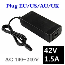 NEW 42V 1.5A Universal Battery Charger, 100-240VAC Power Supply for Self Balancing Scooter Hoverboard UK/EU/US/AU Plug NEW 42V 1.5A Universal Battery Charger, 100-240VAC Power Supply for Self Balancing Scooter Hoverboard UK/EU/US/AU Plug