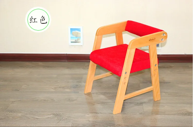 Детские стулья, детская мебель, твердый деревянный стул, детский стул, шезлонг enfant kinder stoel sillon infantil 31*35*43,5 см, регулируемый