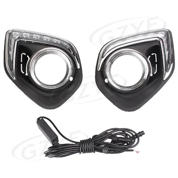 

Pair LED Daytime Running Light Day Driving Lamp Assembly For Mitsubishi ASX / Outlander Sport 2013-2014 Only High-Brightness