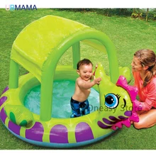 Высокое качество милый надувной бассейн в форме динозавра, детский игровой бассейн, Детская ванна, мяч, бассейн 229*165*117 см