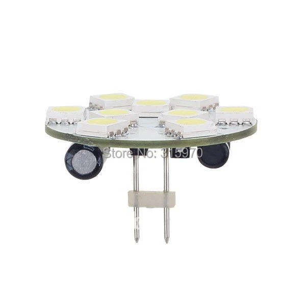 ラウンド 9led G4 ボードランプ Smd 5050 ホワイトウォームホワイトワイド電圧 Ac Dc10 30v バックピンボートライトマリン照明 ピース ロット Light Marine Warm Whiteg4 Light Aliexpress