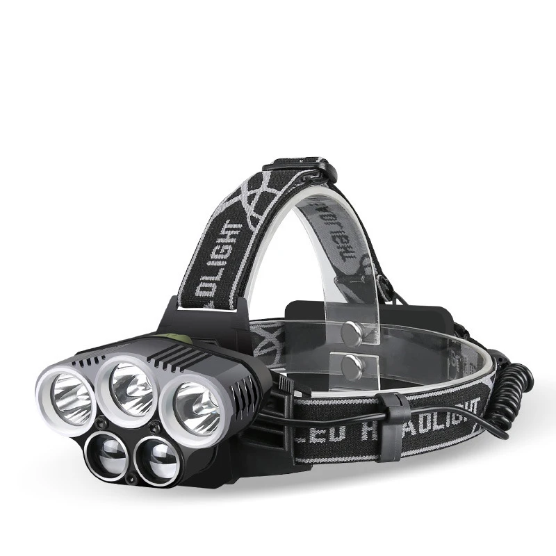 

Headlight CREE XML T6 Headlamp Rechargeable Head Lamp Light 6 Mode Torch 2x18650 Battery with Usb Charger for Fishing Lights