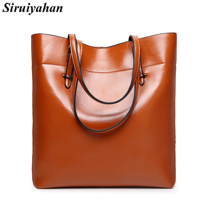 

Siruiyahan Women's Shoulder Bag Luxury Handbags Women Bags Designer Solid Soft Casual Tote Ladies Hand Bags bolsa feminina