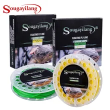 Sougayilang 100FT Fly Line WF 4/5/6/7/8F Вес вперед плавающая Fly леска со сварными петлями Новое поступление высокое качество