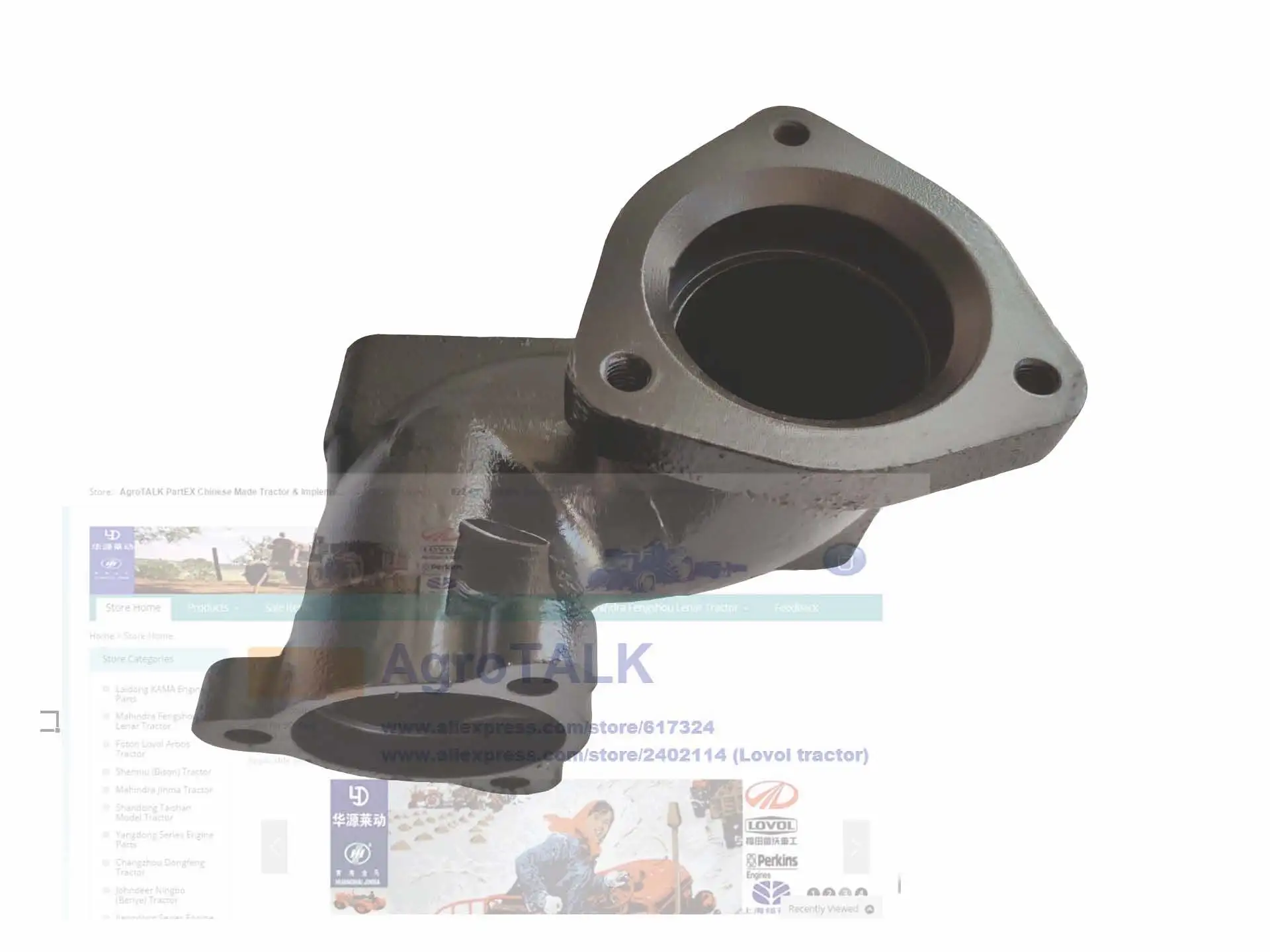 

Foton tractor with Lovol power, the exhaust manifold , part number: T64707104