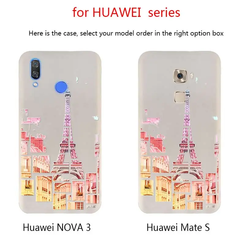 Эйфелева башня Париж Любовь Розовый телефонные чехлы для Huawei Mate 30 20 10 Lite Pro Мягкий