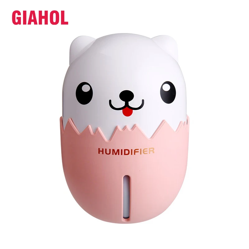 

350ml Air Humidifier USB Cute Bear Ultrasonic Desktop Humidifier Mist Maker with colorful LED Light Portable Mini Car humidifier