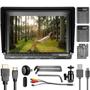 

Neewer 7 inches 1280x800 IPS Screen Camera Monitor for Sony Canon Nikon Olympus Pentax+(2)F550 Replacement battery+USB Charger