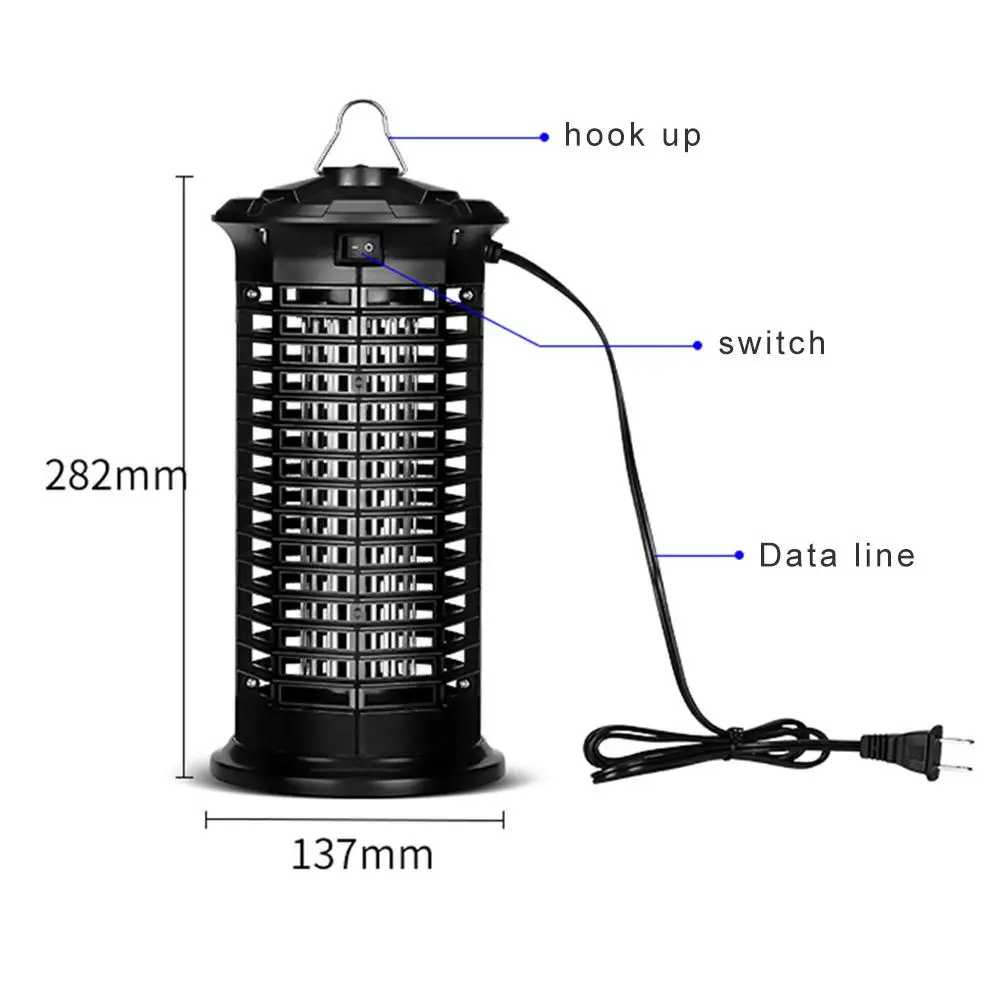 110v-260v Mosquito Killer Electric Shock Type Household 360 Degree All-terrain Mosquito Outdoor Photocatalyst Led Mosquito Lamp