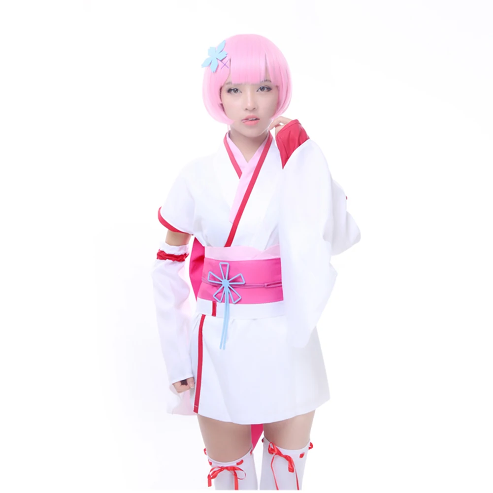 

Brdwn Re:zero Natsuki Emilia Puck Beatrice Felt Rem Ram childhood cosplay costume Kimono suit