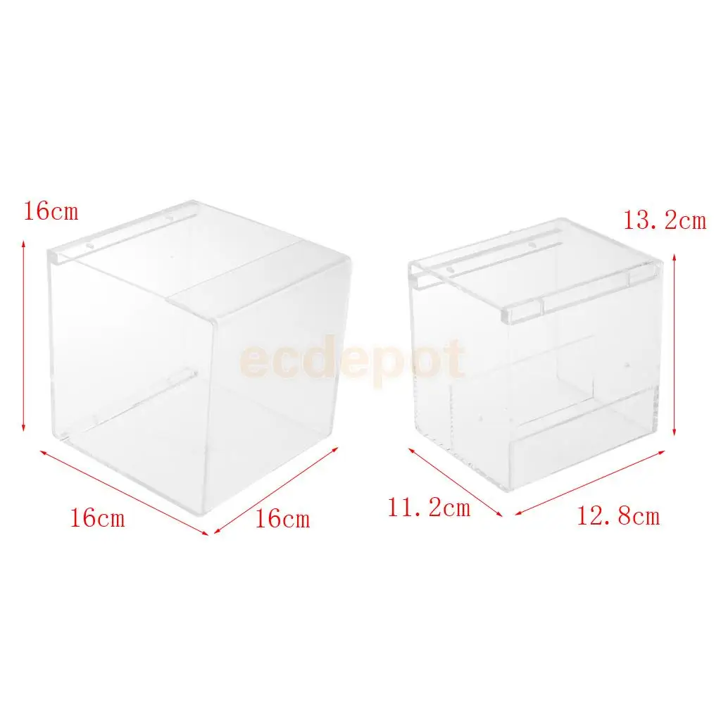 Hanging Bird Bath,Cube Bird Bathtub Bath Box Bowl Cage Accessory for Bird Parrot