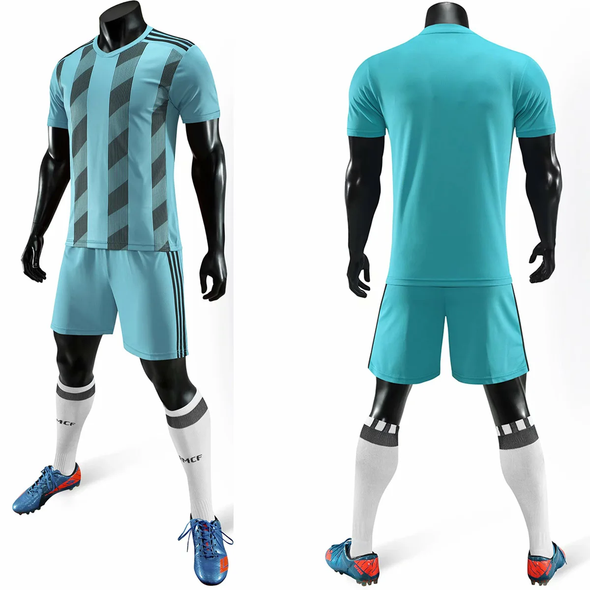 

2019 new men's football jersey suit blank football training suit breathable team football jersey uniform print