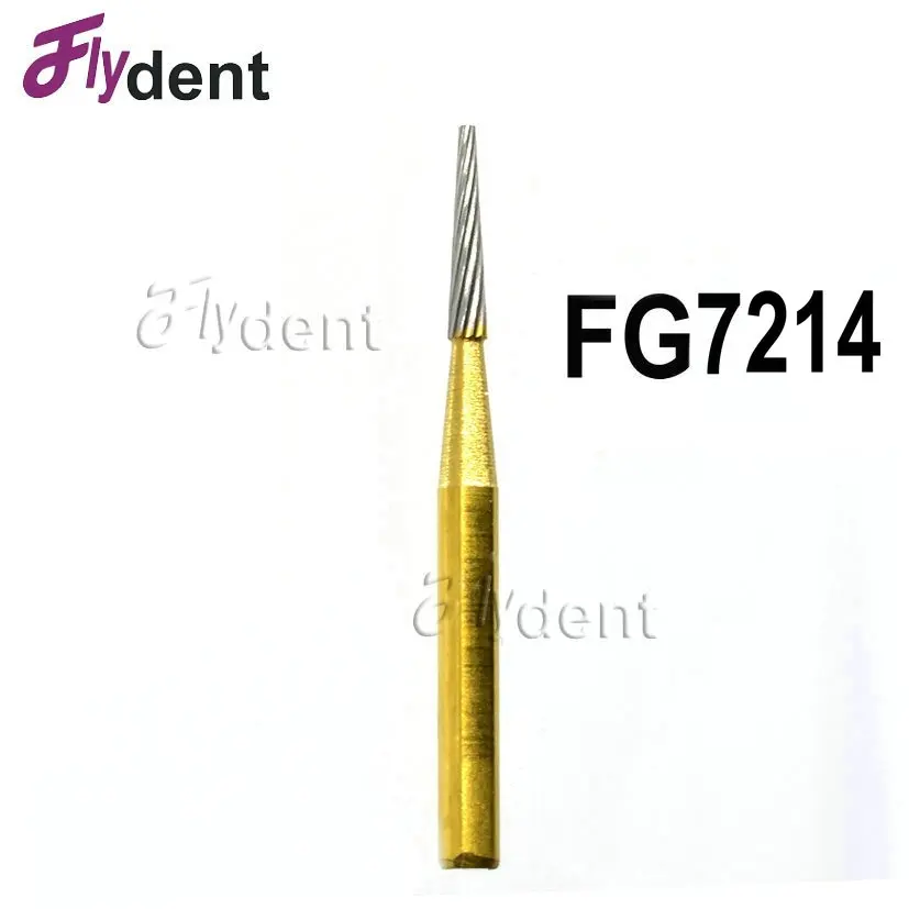 Стоматологические боры FG7214 Стоматологические Инструменты Стоматологические бормашины Обрезка и отделка сверла вольфрамокарбидные буры высокая скорость