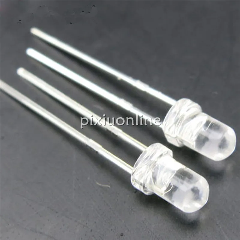 15pcs/pack J063b Luminous Diode White Blue Red Colors 5mm High Brightness LED DIY Parts Sell at a Loss