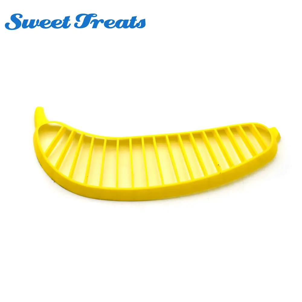 

Sweettreats 1 pcs Banana Slicer Chopper Cutter Plastic Banana Salad Make Tool Fruit Salad Sausage Cereal Cutter