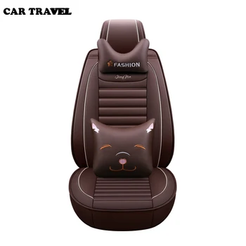 

CAR TRAVEL pu Leather car seat cover for citroen c5 berlingo accessories c4 covers for vehicle seats car accessories