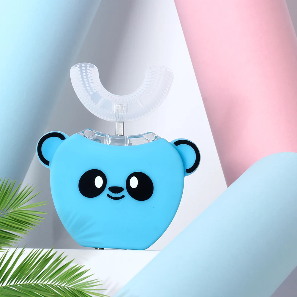360 Degrees Automatic Kids Sonic Electric Toothbrush USB Charging Mouth Toothbrush Lips Care U Shaped for Children Tooth Whiten 360 Degrees Automatic Kids Sonic Electric Toothbrush USB Charging Mouth Toothbrush Lips Care U Shaped for Children Tooth Whiten