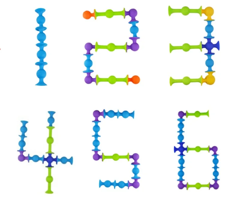 68-118 шт Мягкие строительные блоки Дети DIY поп присоска Забавный силиконовый блок модель строительные игрушки творческие подарки для детей мальчиков