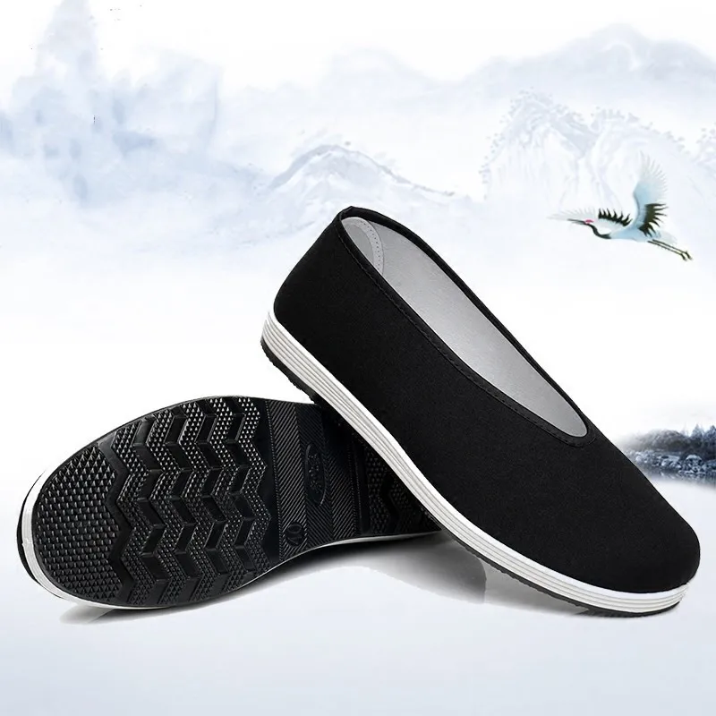 Old Beijing Chinese Traditional Shoes Black Cotton Shoes Bruce Lee Vintage Kung Fu Wing Chun Tai Chi Taekwondo Martial Art Shoes Old Beijing Chinese Traditional Shoes Black Cotton Shoes Bruce Lee Vintage Kung Fu Wing Chun Tai Chi Taekwondo Martial Art Shoes