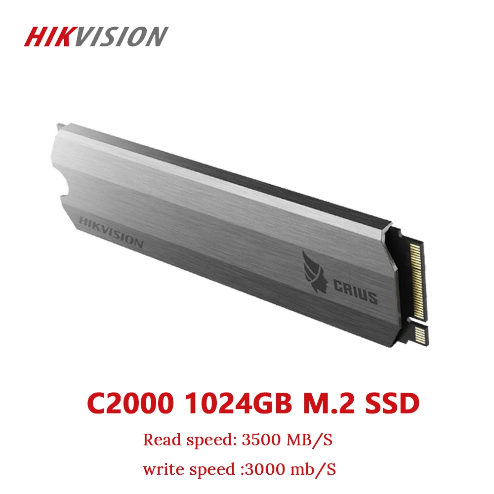 Дешево HIKVISION SSD M2 1 ТБ 1024GB PCIe NVME C2000 для настольных ноутбуков маленький сервер твердотельный накопитель PCI e Gen 3x4 10 лет гарантии