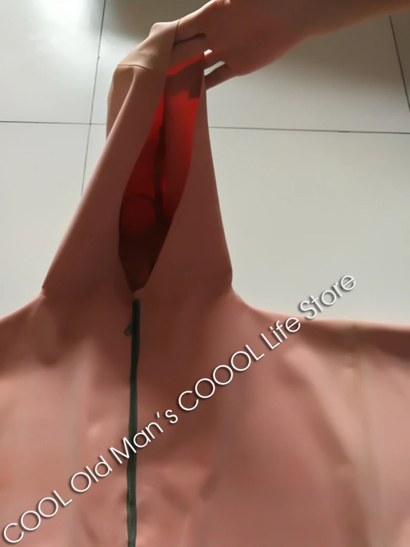 borracha vermelha, 1mm, com meias para meia-calça