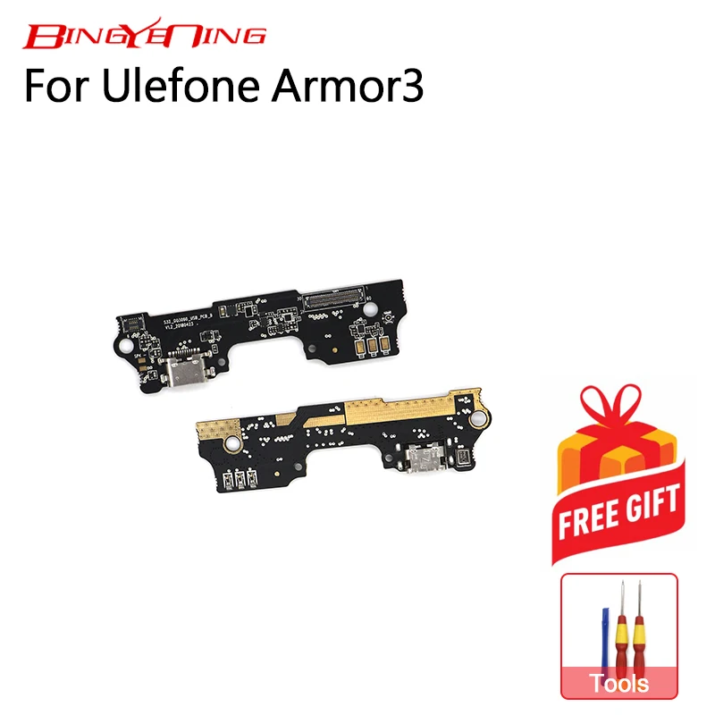 

BingYeNing New Original For Ulefone Armor 3 usb plug charge board Flex Cables charging module Microphone