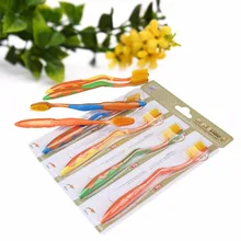 4 шт. ультра мягкая зубная щетка двойная нано щетка с напылением из бамбукового угля уход за полостью рта