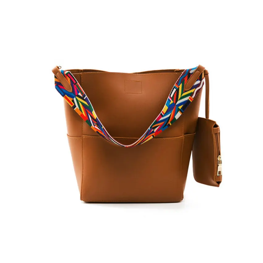 Tote Bag Leather Handbag Strap Bucket Bags For Woman