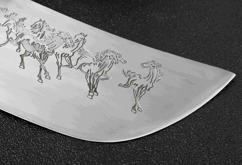 XITUO Широкий ручной кованый нож шеф-повара китайские восемь лошадей Кливер кухонные мясник ножи для нарезки мяса Высокая марганцевая сталь Горячая Распродажа